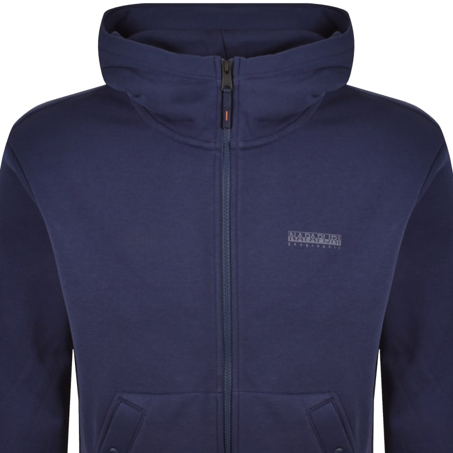 Image number 3 for Napapijri B Yourte Full Zip Hoodie Navy