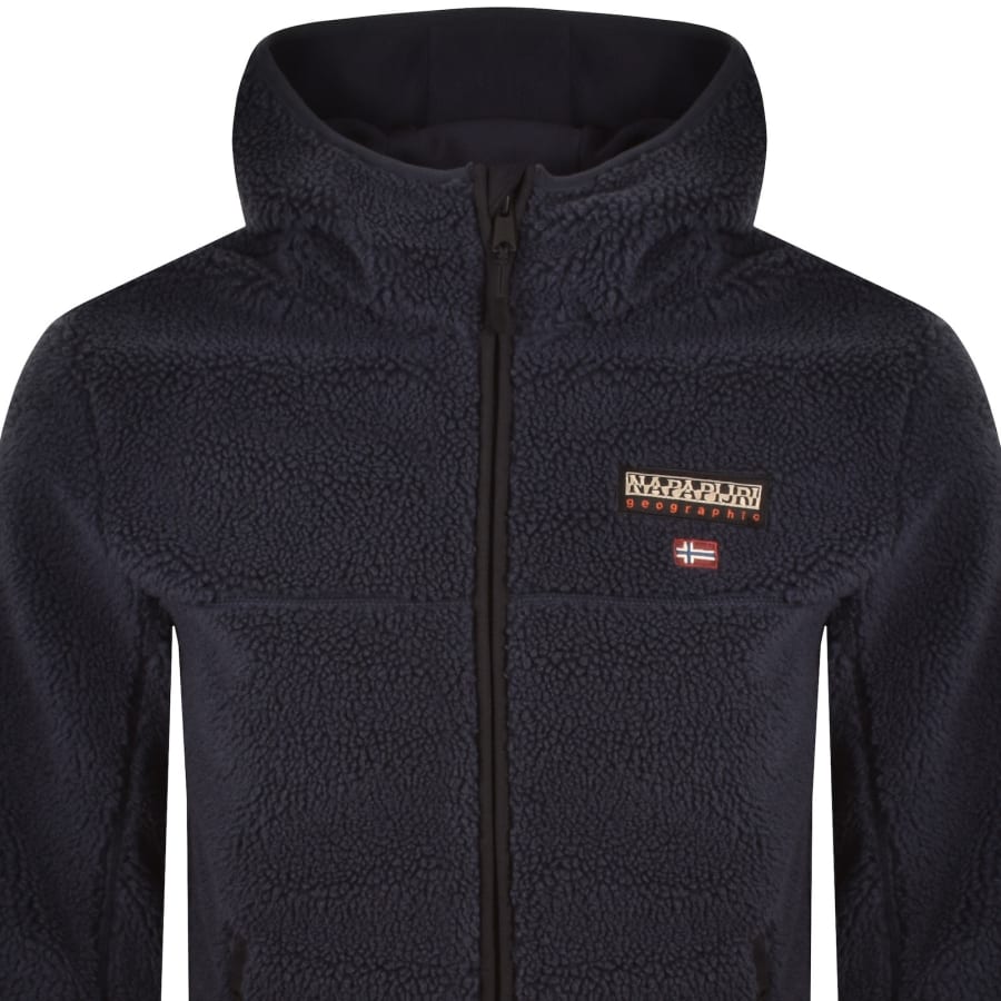 Image number 2 for Napapijri Tynik Full Zip Hoodie Blue