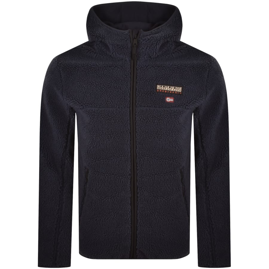 Image number 1 for Napapijri Tynik Full Zip Hoodie Blue