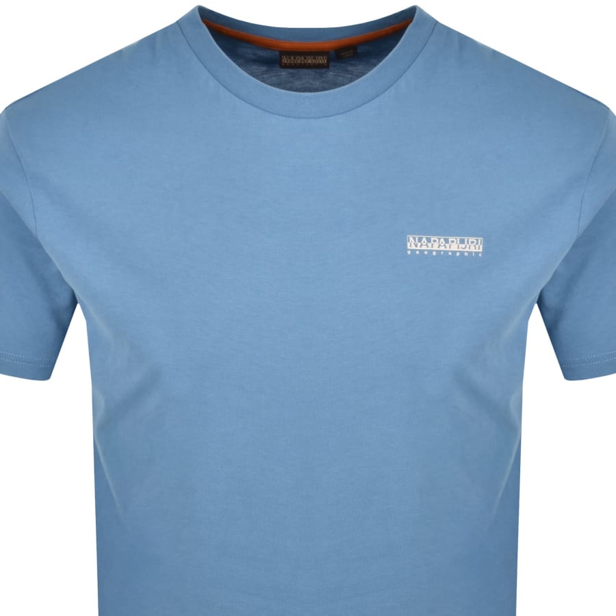 Image number 3 for Napapijri Short Sleeve T Shirt Blue