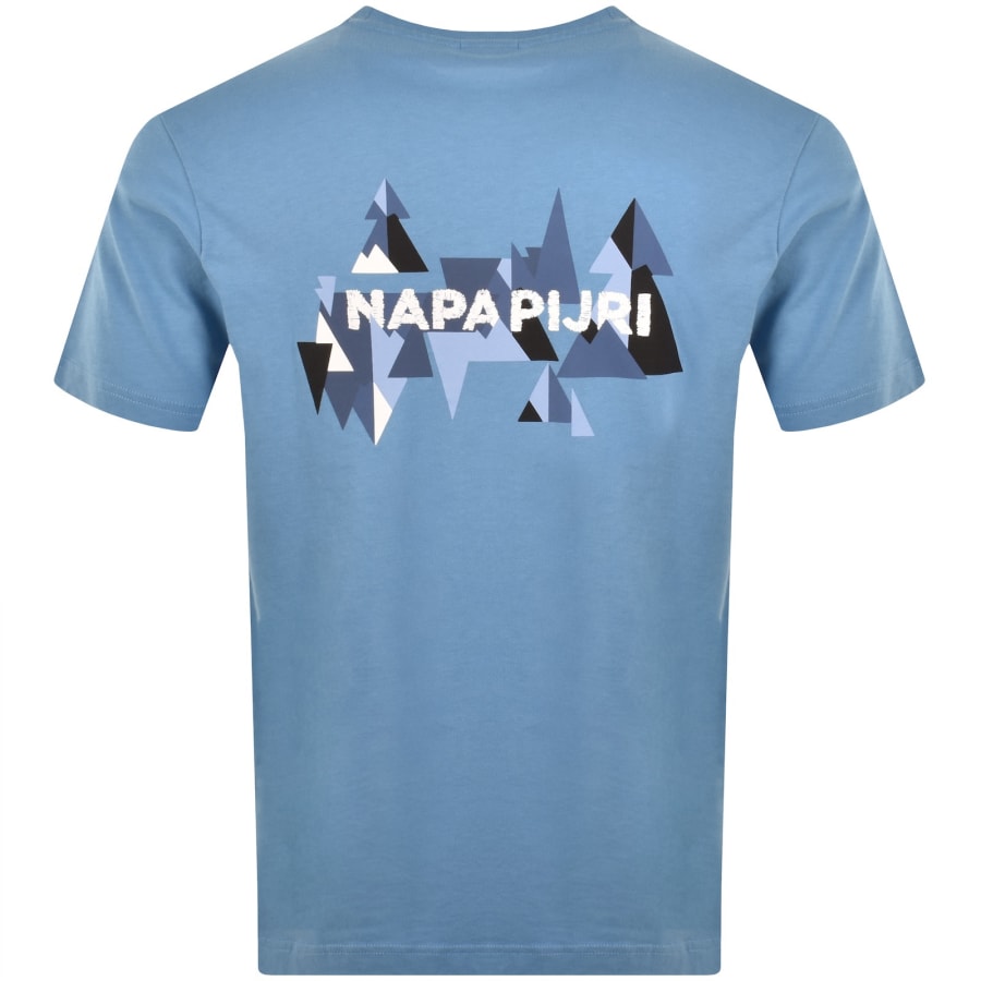 Image number 5 for Napapijri Short Sleeve T Shirt Blue