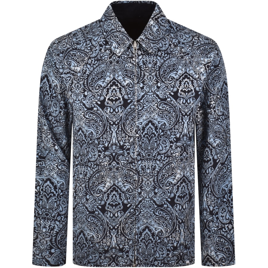 Image number 2 for Pretty Green Rave On Reversible Jacket Blue