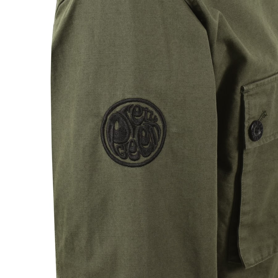 Image number 4 for Pretty Green Hatton Smock Jacket Khaki
