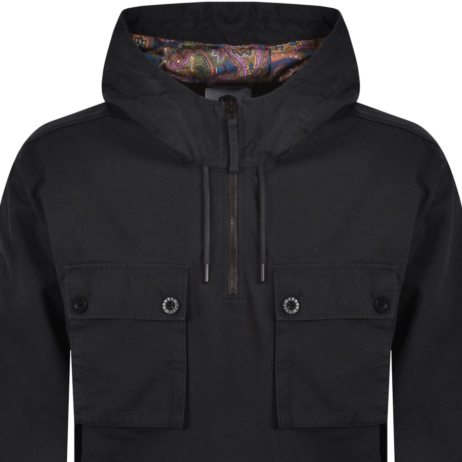 Image number 3 for Pretty Green Hatton Smock Jacket Black