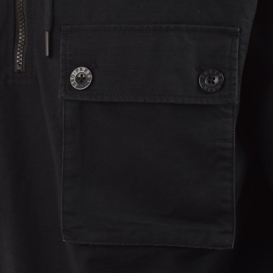 Image number 5 for Pretty Green Hatton Smock Jacket Black
