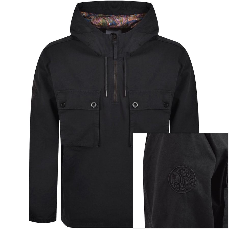 Image number 1 for Pretty Green Hatton Smock Jacket Black