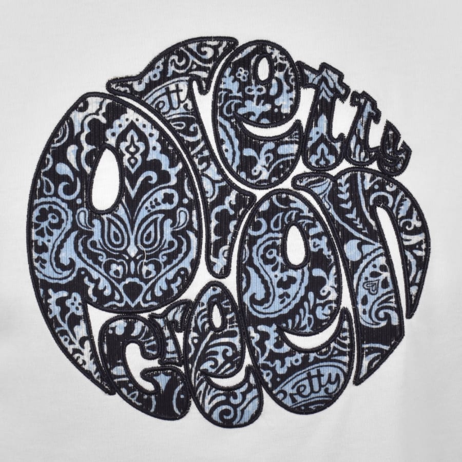 Image number 3 for Pretty Green Rave On Paisley T Shirt White