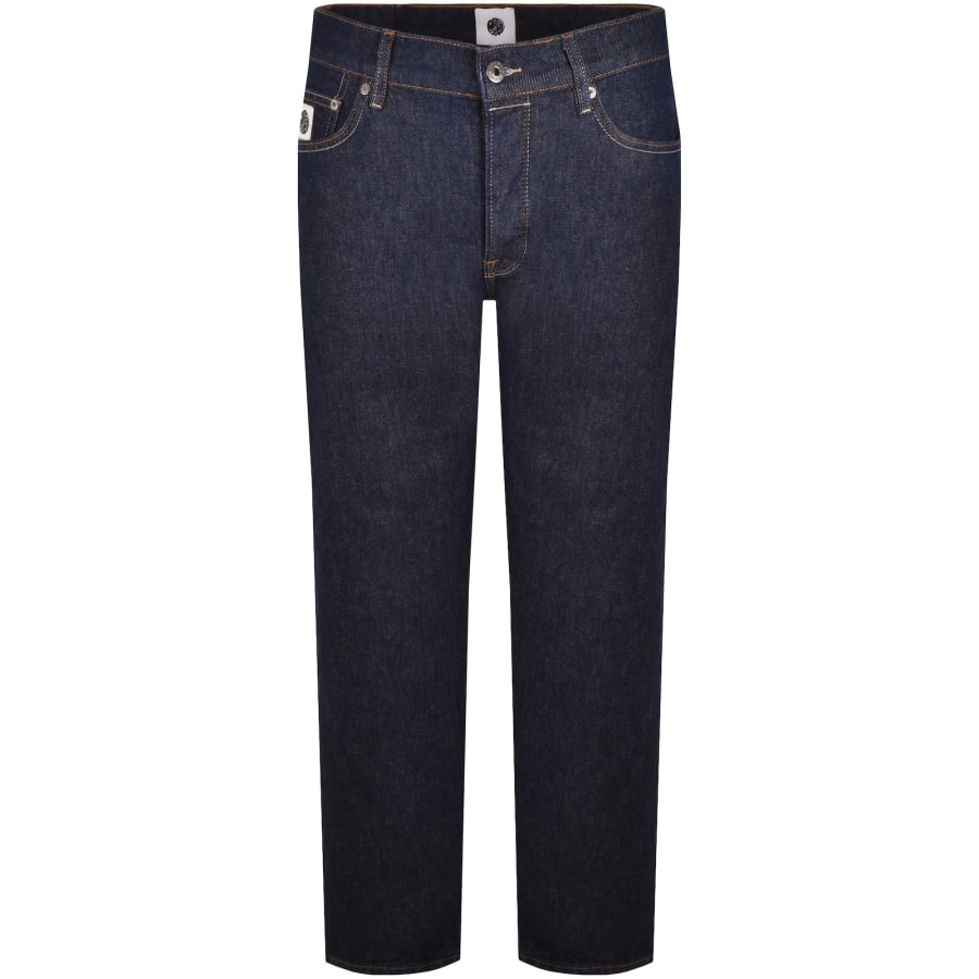 Image number 2 for Pretty Green Burnage Jeans Dark Wash Blue