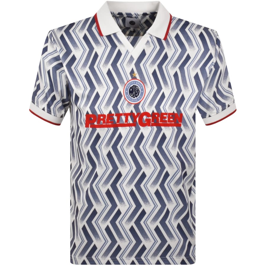 Image number 1 for Pretty Green Kingsleigh Football Polo Blue