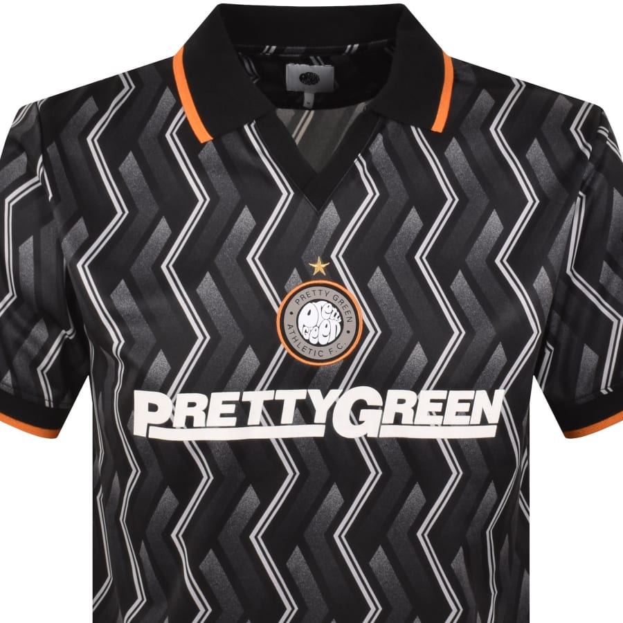 Image number 2 for Pretty Green Kingsleigh Football Polo Black