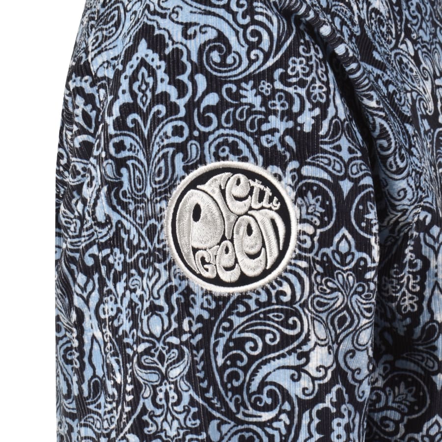 Image number 4 for Pretty Green Paisley Smock Jacket Blue