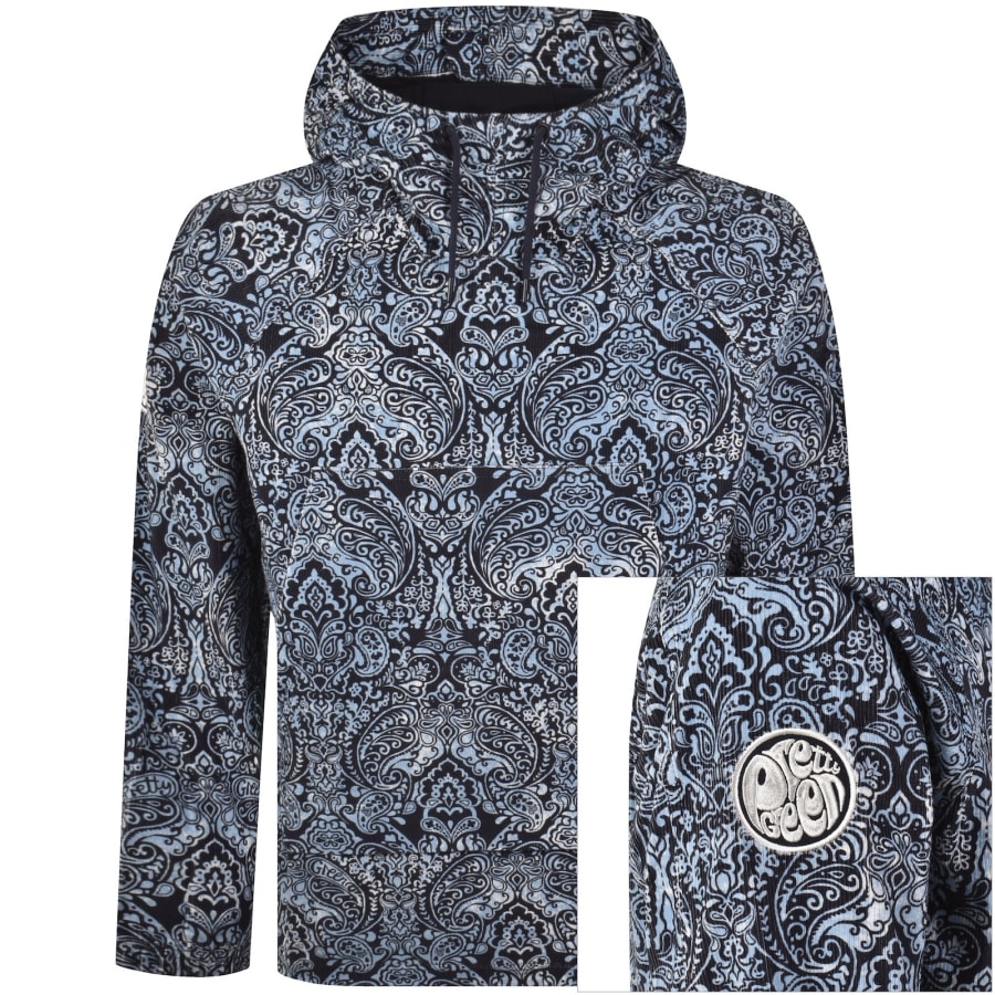 Image number 1 for Pretty Green Paisley Smock Jacket Blue