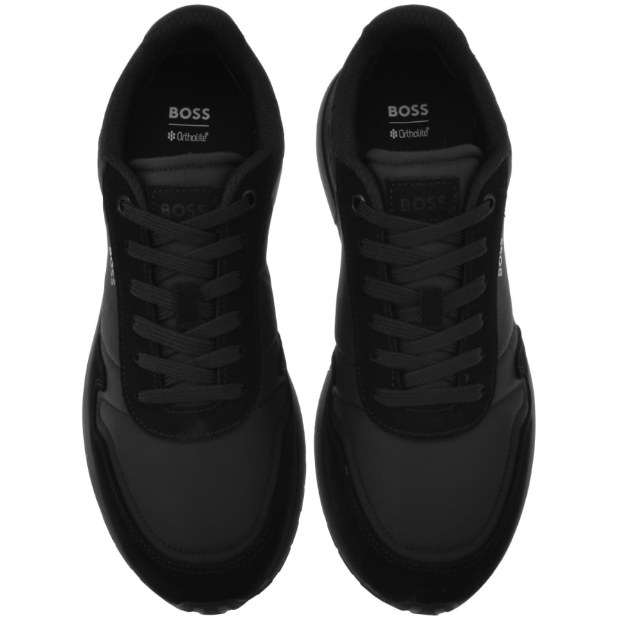 Image number 3 for BOSS Vinston Runner Trainers Black