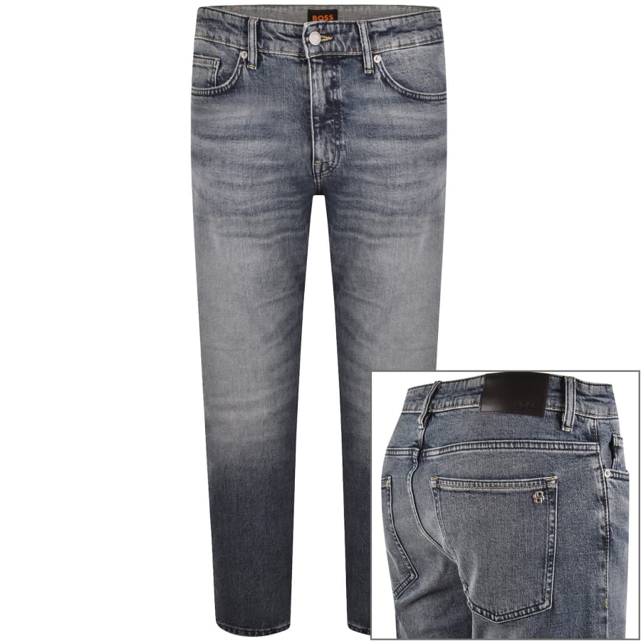 Image number 1 for BOSS Delaware Slim Fit Jeans Navy