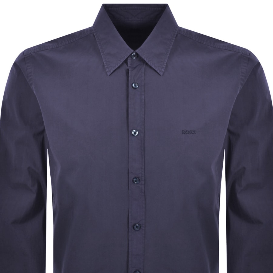 Image number 2 for BOSS Relegant 6 Regular Fit Shirt Navy