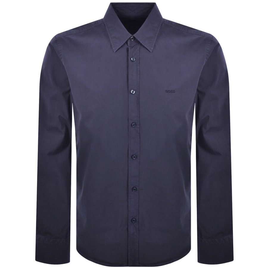 Image number 1 for BOSS Relegant 6 Regular Fit Shirt Navy