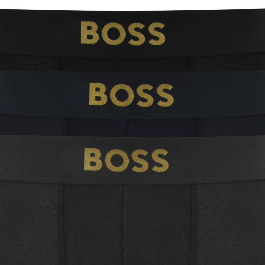 Image number 5 for BOSS Underwear 3 Pack Gold Logo Trunks