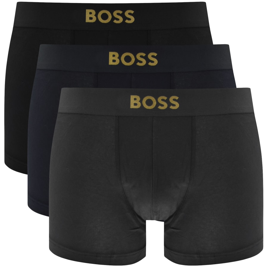 Image number 1 for BOSS Underwear 3 Pack Gold Logo Trunks