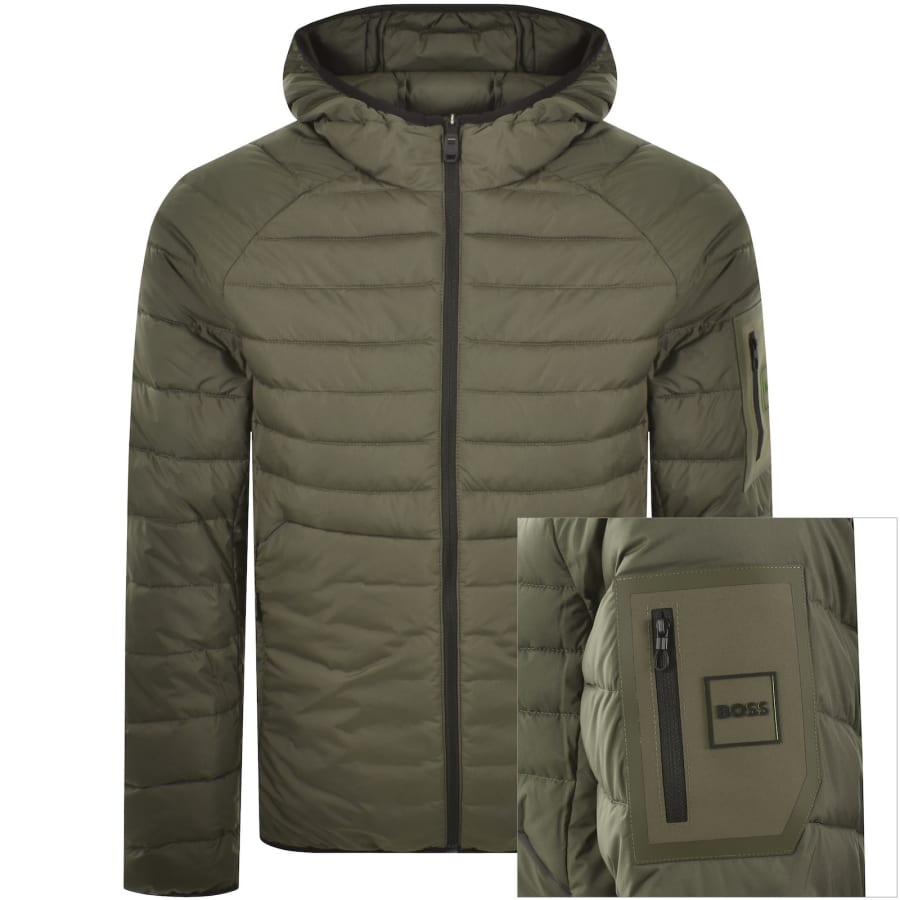 Image number 1 for BOSS Urbanex Jacket Open Green