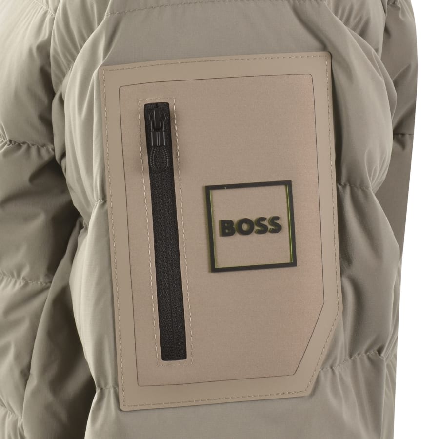 Image number 4 for BOSS Riplite Down Jacket Brown