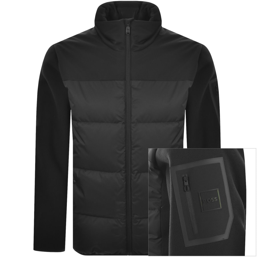 Image number 1 for BOSS Block X Hybrid Down Jacket Black