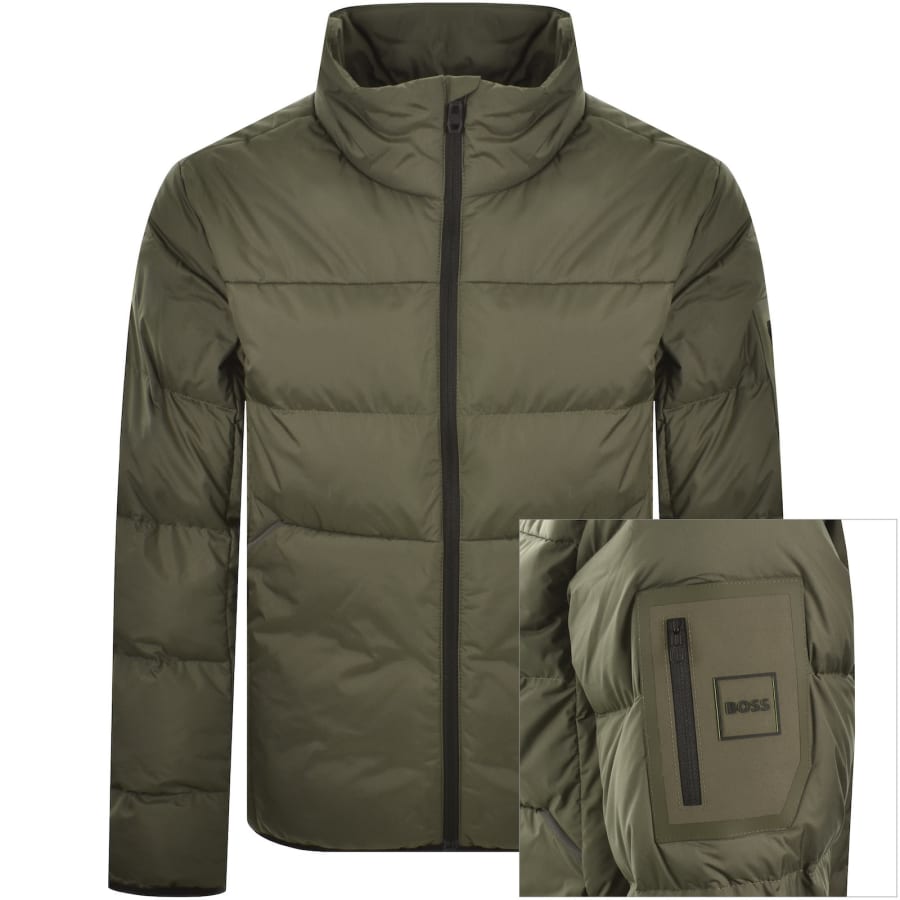 Image number 1 for BOSS Urbanex Puffer Jacket Green