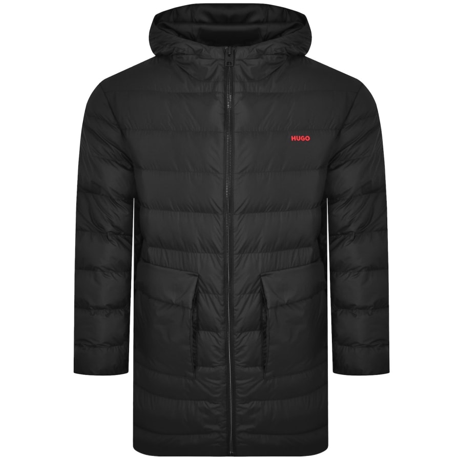 Image number 1 for HUGO Matia Parka Jacket Black