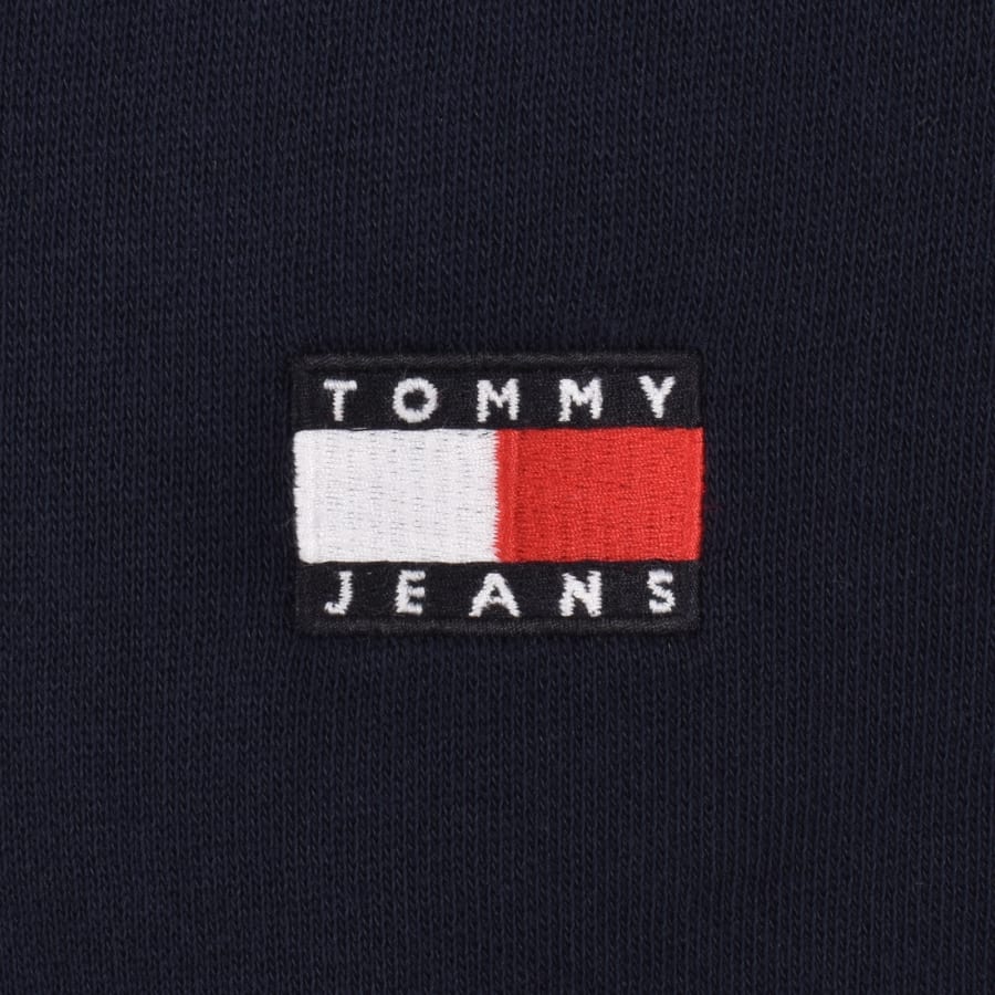 Image number 3 for Tommy Jeans Quarter Zip Sweatshirt Navy