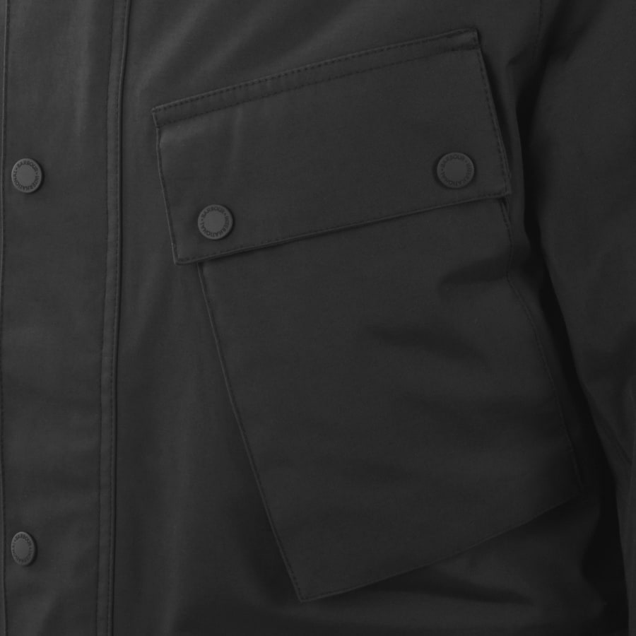 Image number 4 for Barbour International Waterproof Jacket Black