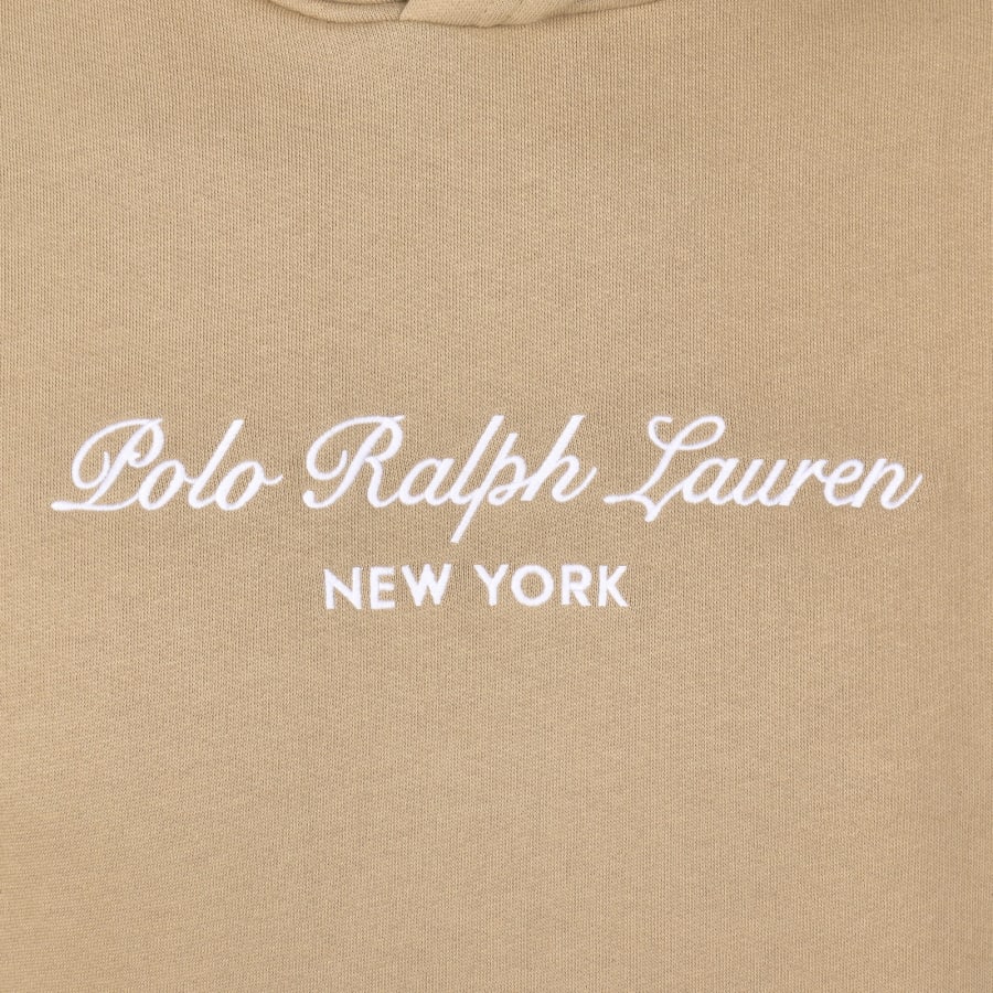 Image number 3 for Ralph Lauren Pullover Hoodie Khaki