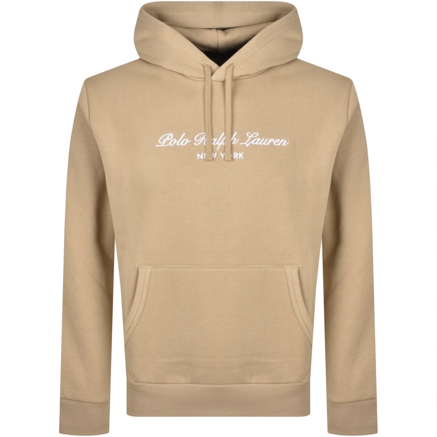 Image number 1 for Ralph Lauren Pullover Hoodie Khaki