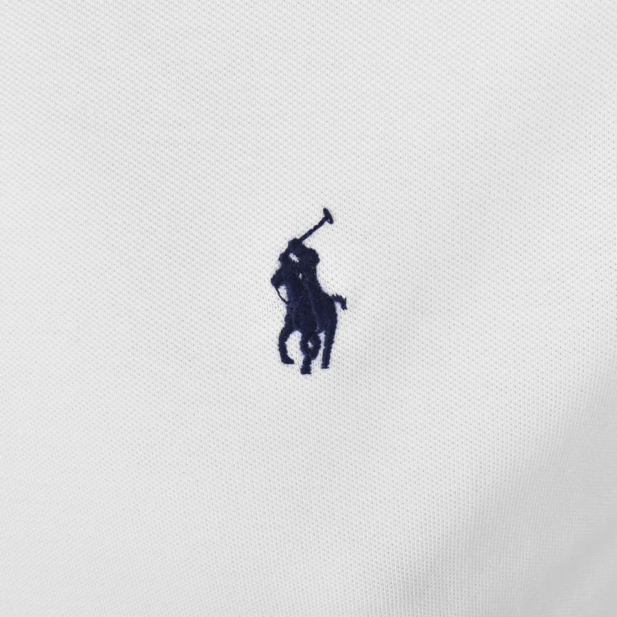 Image number 3 for Ralph Lauren Crew Neck Pique T Shirt White
