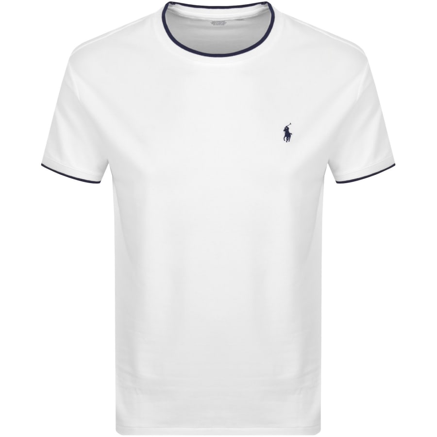 Image number 1 for Ralph Lauren Crew Neck Pique T Shirt White