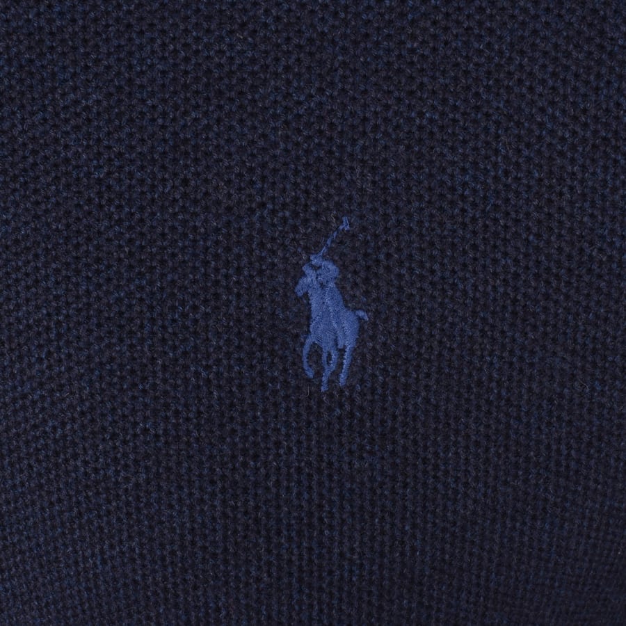 Image number 3 for Ralph Lauren Half Zip Knit Jumper Navy