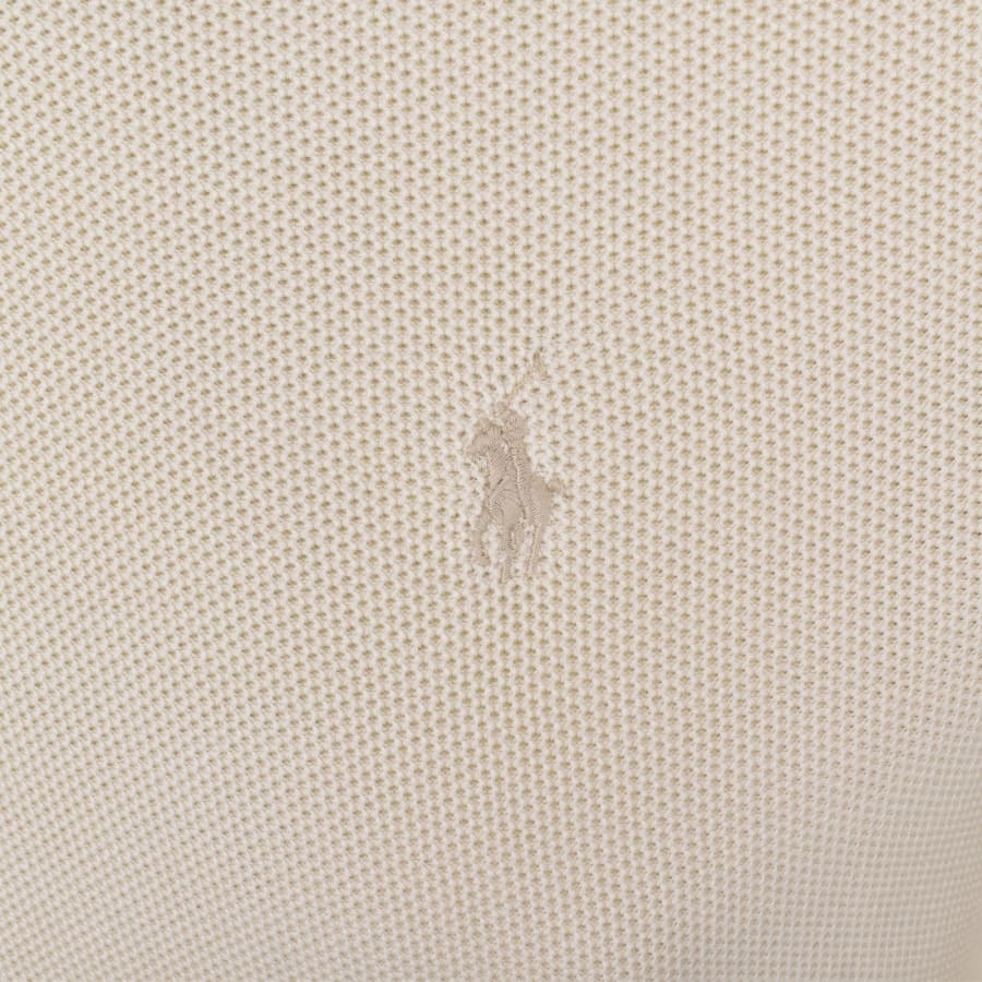 Image number 3 for Ralph Lauren Half Zip Knit Jumper Cream