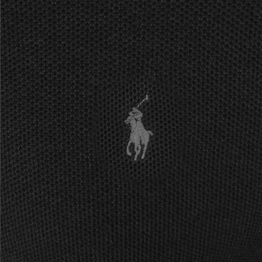 Image number 3 for Ralph Lauren Half Zip Knit Jumper Black