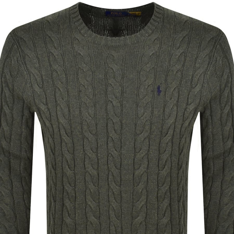 Image number 2 for Ralph Lauren Driver Crew Neck Knit Jumper Green