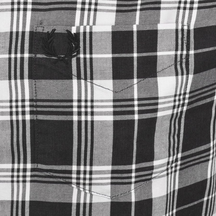 Image number 3 for Fred Perry Tartan Shirt Black