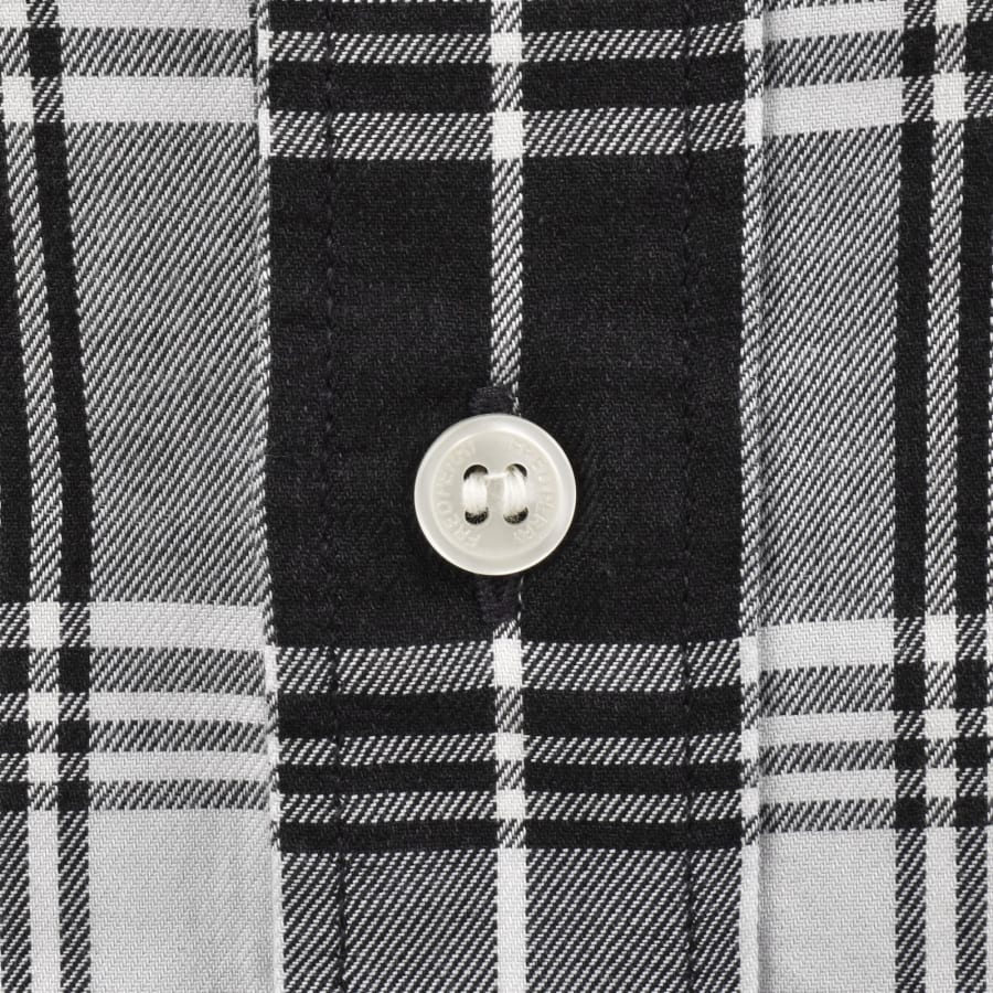 Image number 4 for Fred Perry Tartan Shirt Black