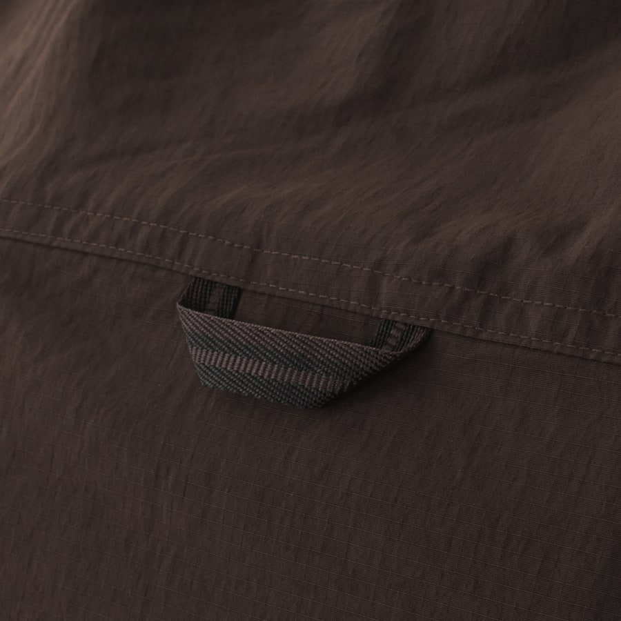 Image number 5 for Fred Perry Ripstop Pocket Overshirt Brown