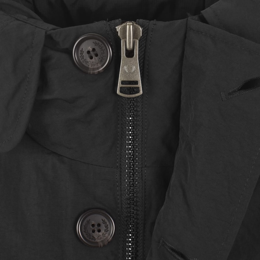 Image number 4 for Fred Perry Padded Parka Black