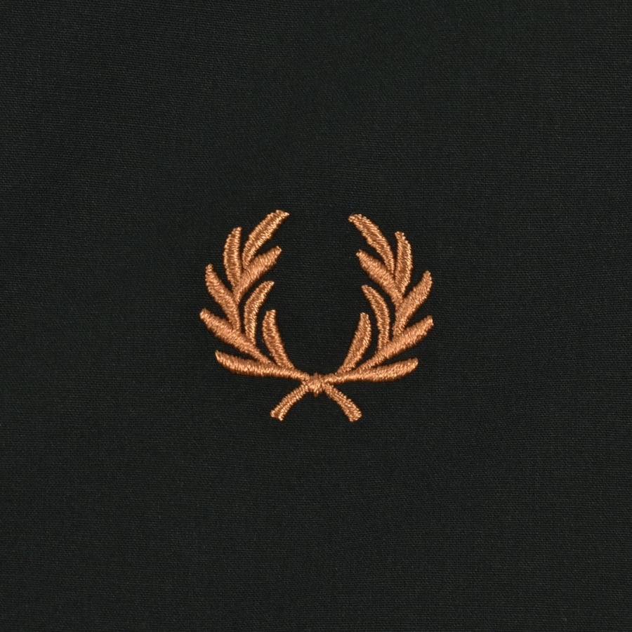 Image number 3 for Fred Perry Poplin Overshirt Green