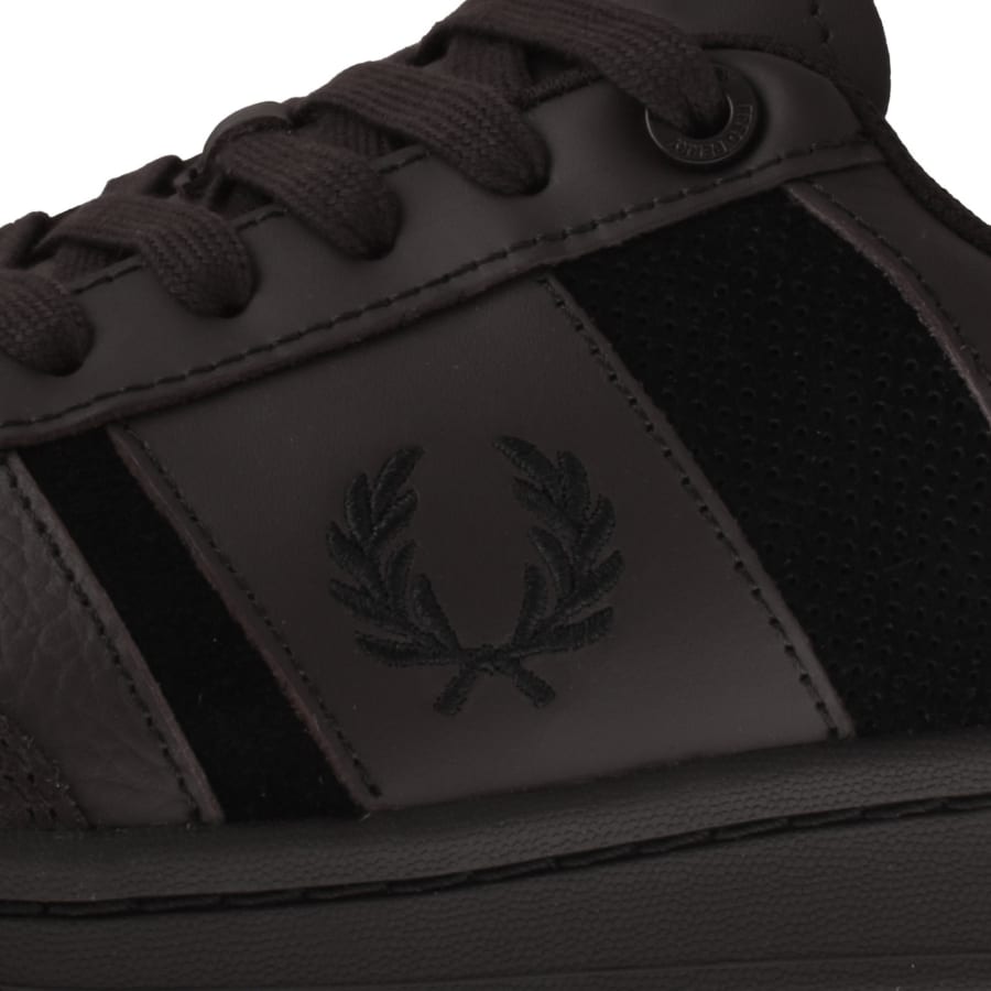 Image number 4 for Fred Perry B725 Leather Trainers Brown