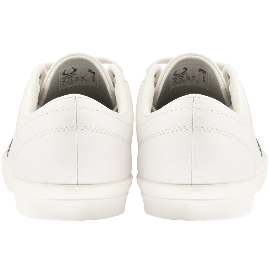 Image number 2 for Fred Perry Baseline Leather Trainers White