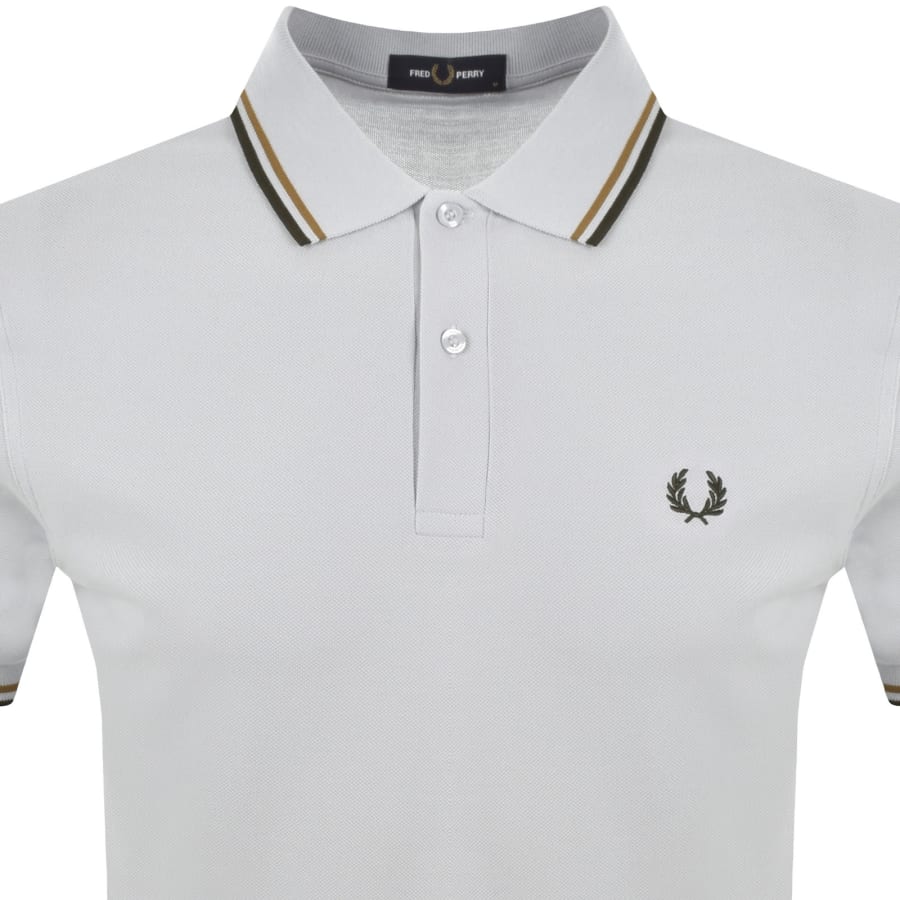 Image number 2 for Fred Perry Twin Tipped Polo T Shirt Blue