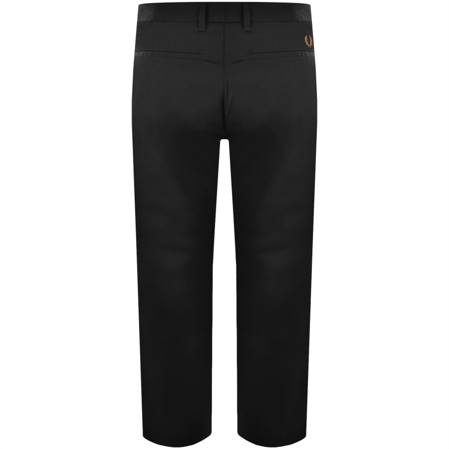 Image number 3 for Fred Perry Slim Fit Twill Trousers Black