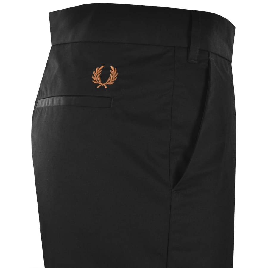 Image number 4 for Fred Perry Slim Fit Twill Trousers Black