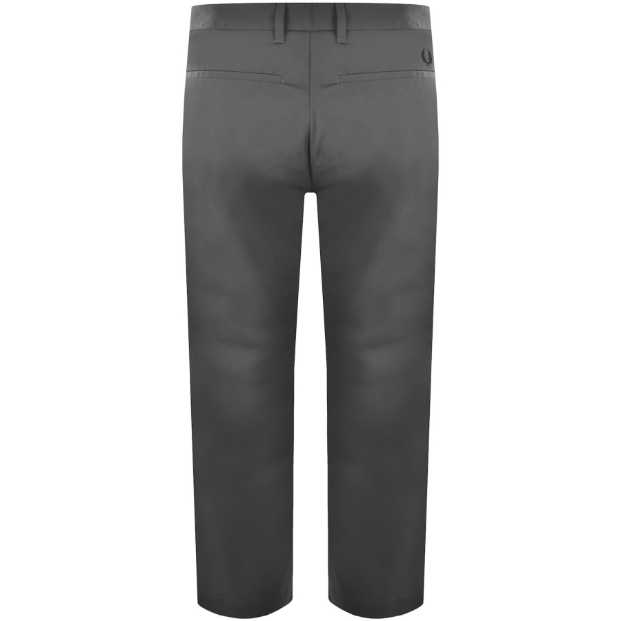 Image number 3 for Fred Perry Slim Fit Twill Trousers Grey