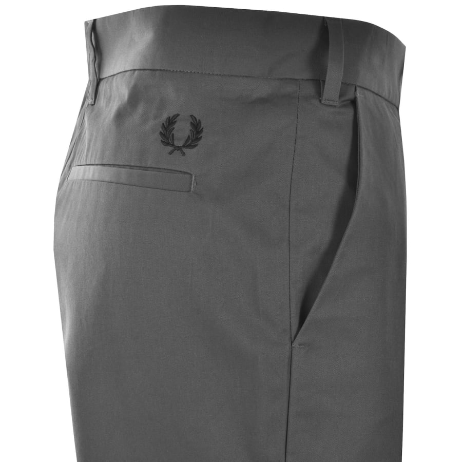 Image number 4 for Fred Perry Slim Fit Twill Trousers Grey