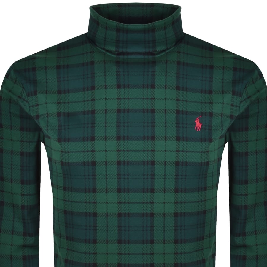 Image number 2 for Ralph Lauren Turtleneck Long Sleeve T Shirt Green